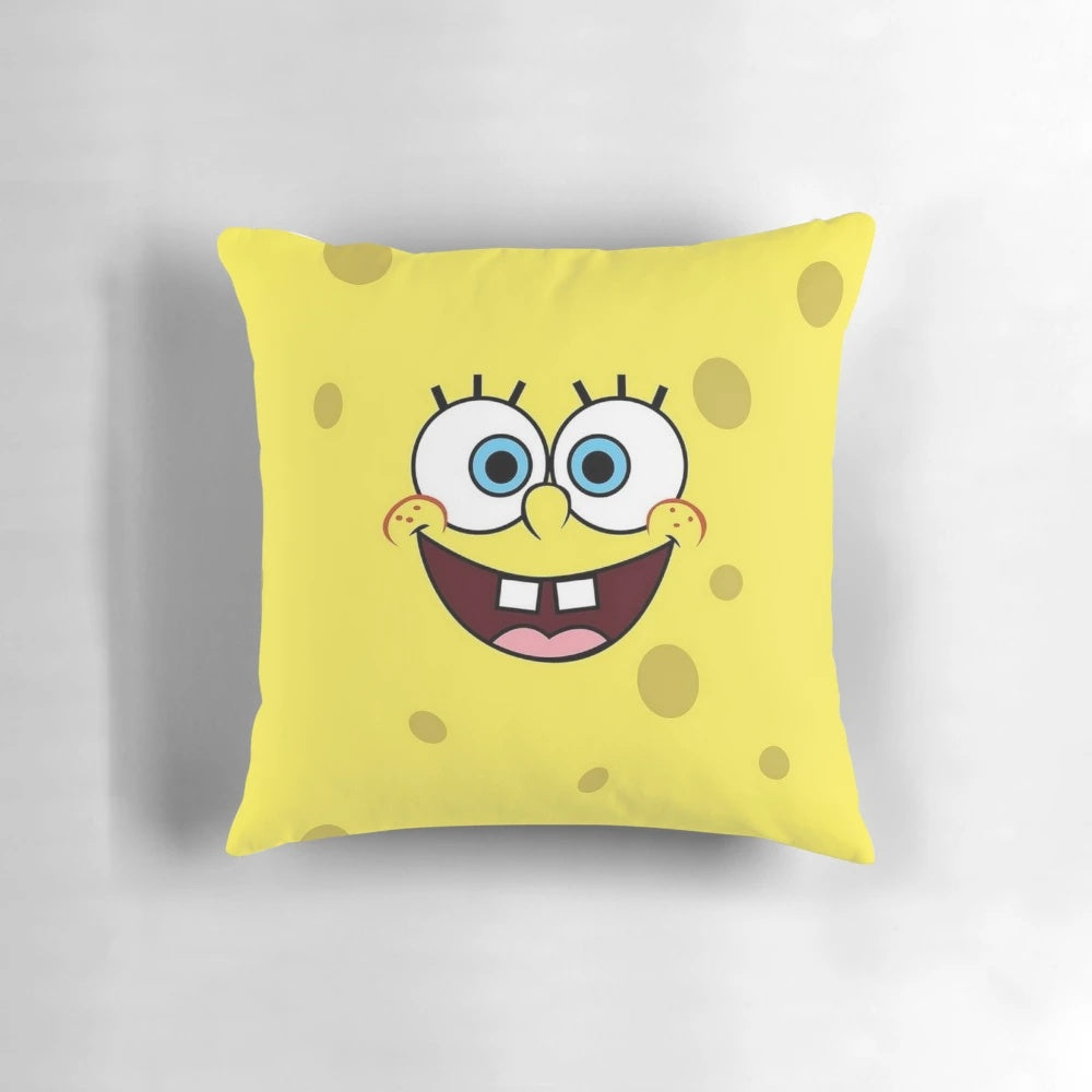 Spongebob Squarepants character pillow, a soft and colorful plush accent for kids' rooms