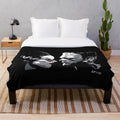 Frankenstein Plush Blanket featuring iconic horror imagery