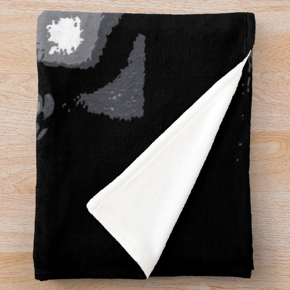 Frankenstein Plush Blanket featuring iconic horror imagery