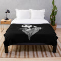 Jack Skellington sugar skull plush blanket