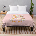 Soft and cozy plush blanket with spooky Halloween-themed design
