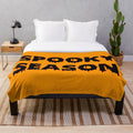 Spooky season plush blanket with blood drip design