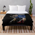 Cozy plush blanket featuring the iconic werewolf from the classic horror film "An American Werewolf in London