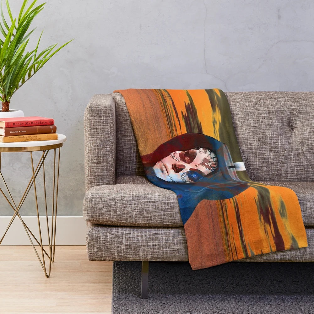 Frankenstein monster plush blanket