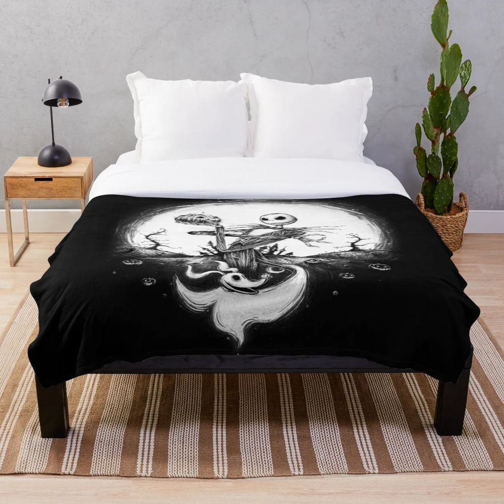 Nightmare Before Christmas Jack Skellington Plush Blanket