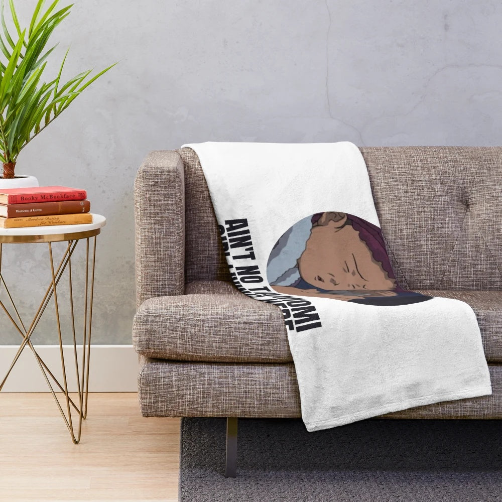Ain't No Tamomi Girl Living Here plush blanket featuring ghost stories and anime-inspired designs