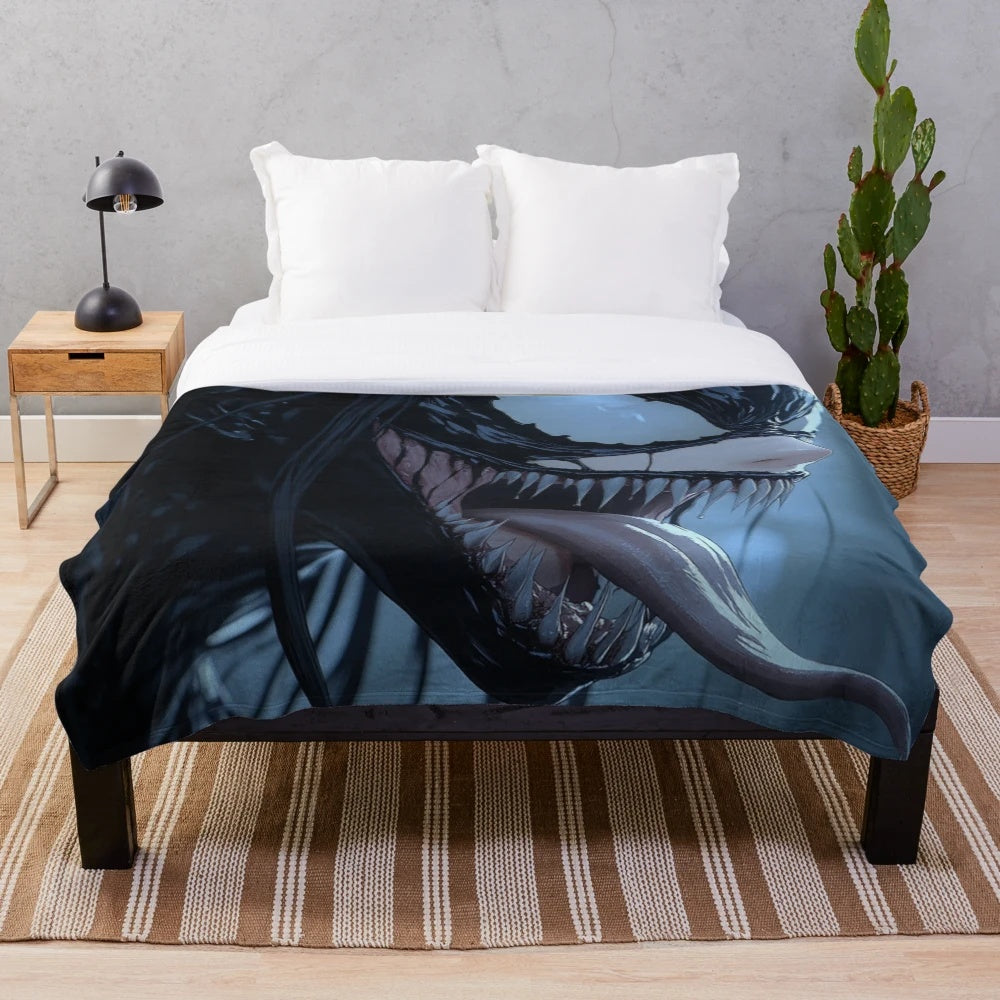 Anime Venom Inspired Plush Blanket