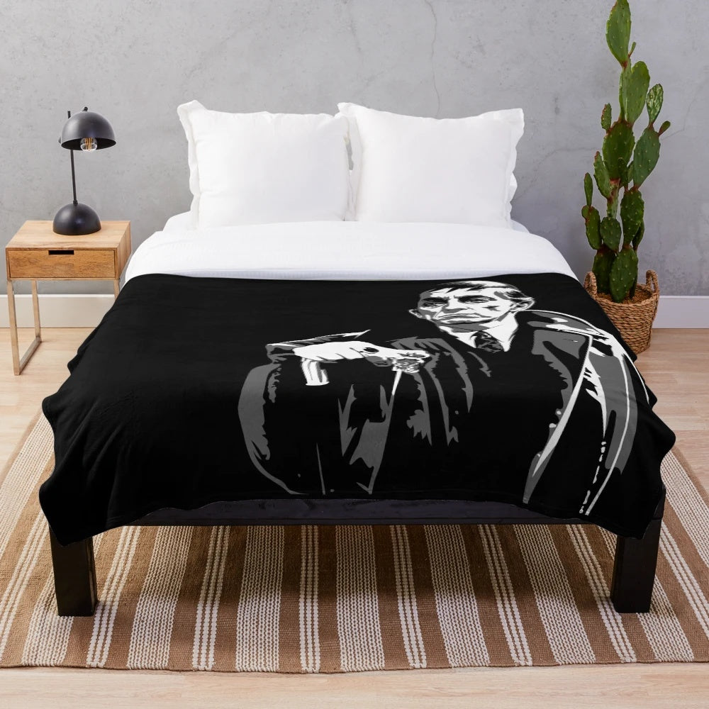 Barnabas Collins Vampire Plush Blanket from Dark Shadows