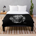 The Creature from the Black Lagoon black and white plush blanket