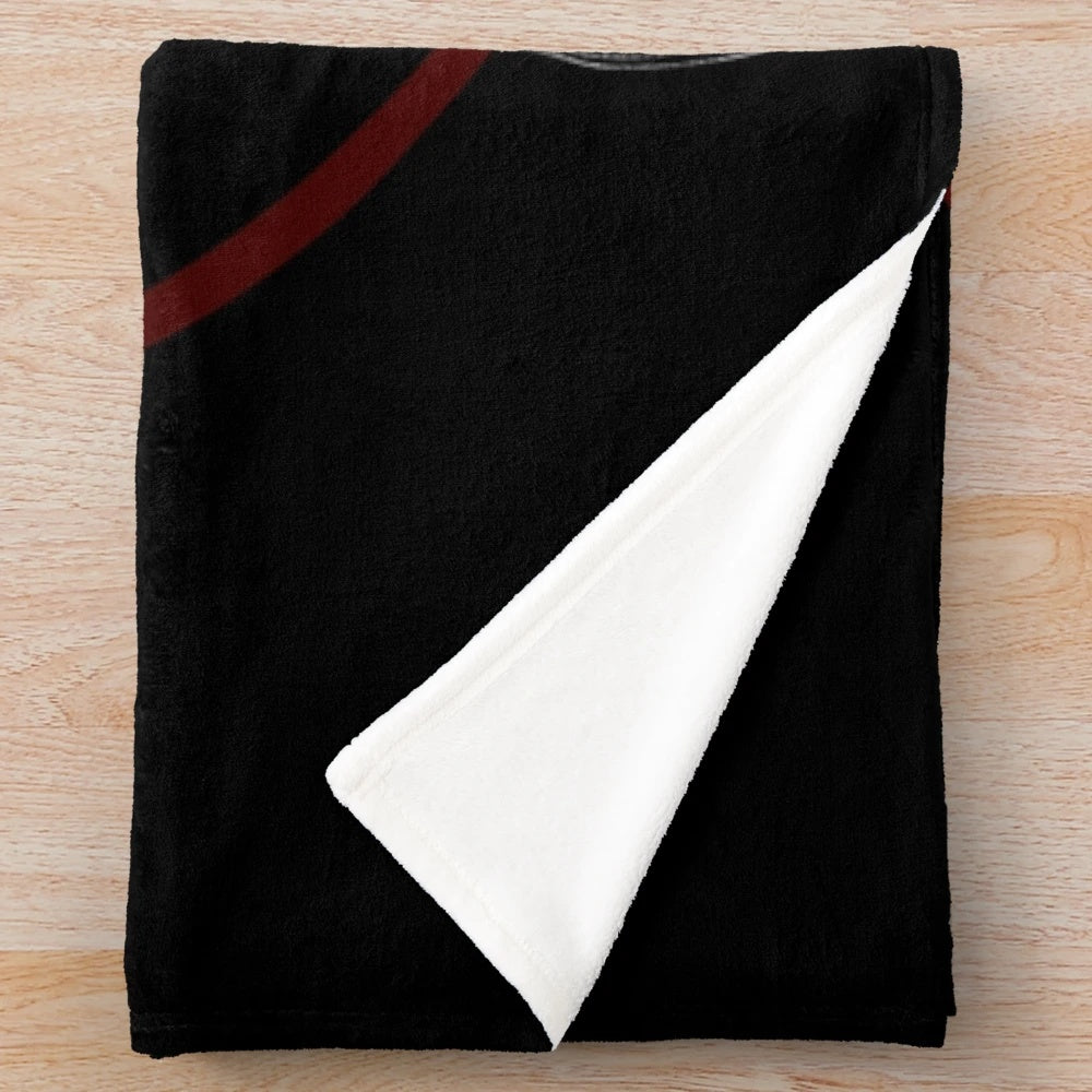 Black Philip plush blanket with occult and satanic imagery