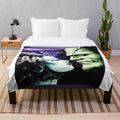 Plush Blanket Featuring Bride of Frankenstein Horror Movie Monster
