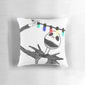 Nightmare Before Christmas inspired decorative throw pillow featuring Jack Skellington