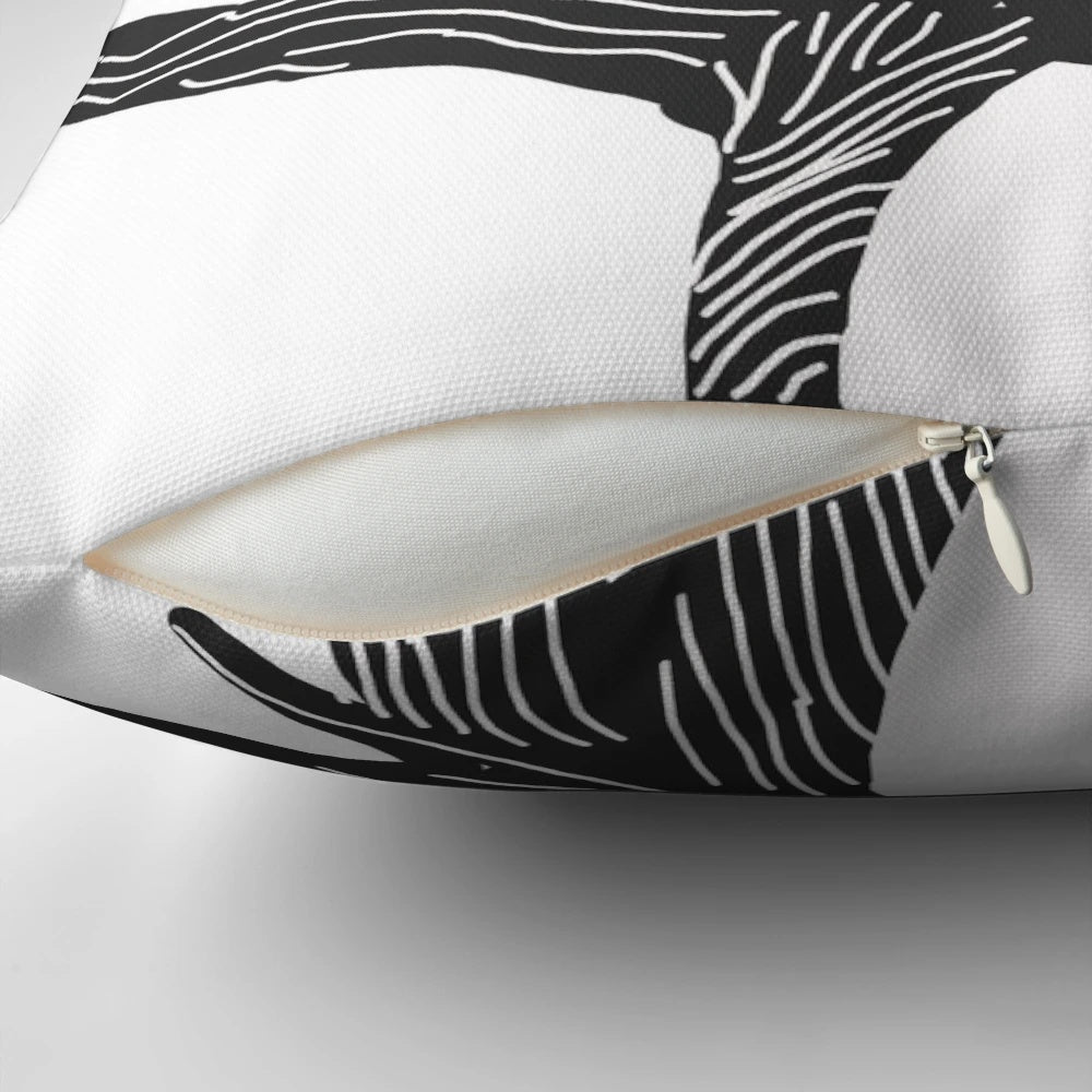 Nightmare Before Christmas inspired decorative throw pillow featuring Jack Skellington