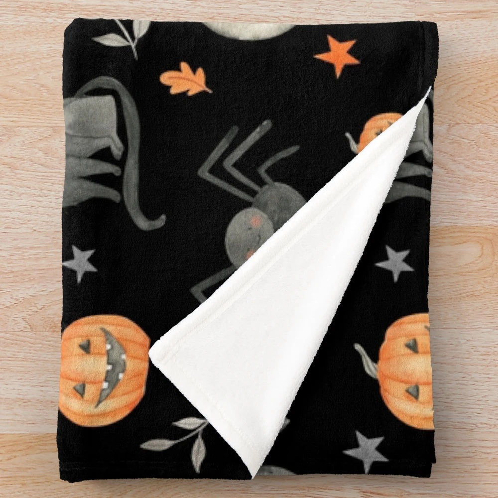 Spooky Halloween Party Plush Blanket