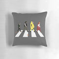 A horror-themed pillow featuring characters from the classic British comedy series The Young Ones.