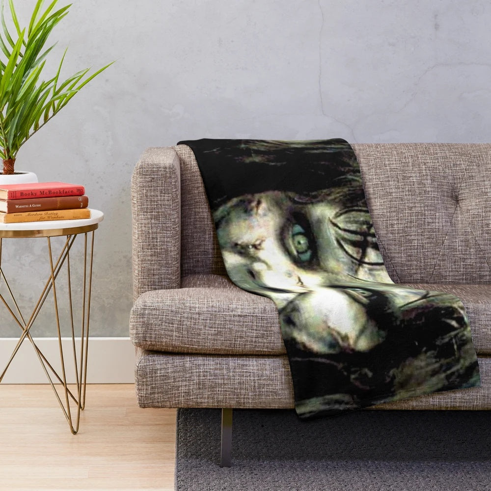 The Exorcist horror movie inspired plush blanket