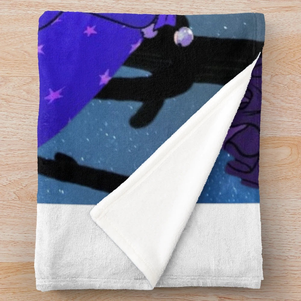 Cozy FNAF Security Breach inspired sun and moon plush blanket