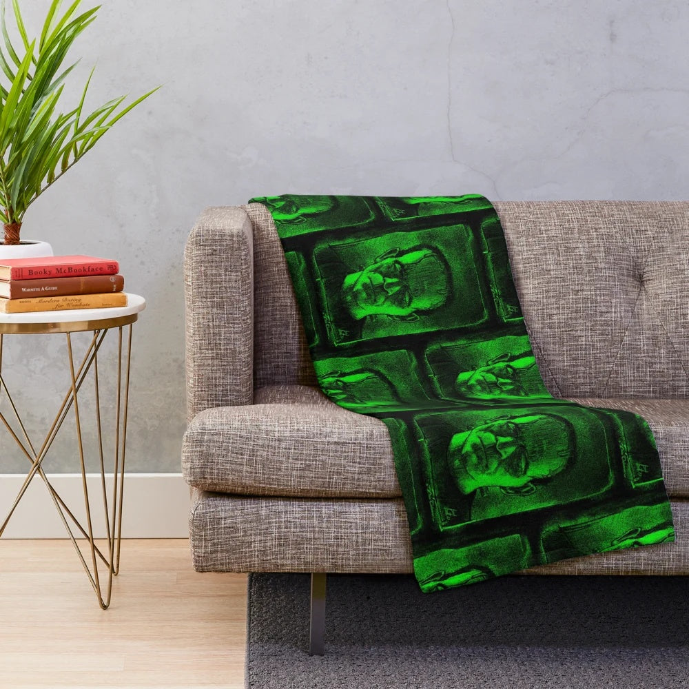 Frankenstein monster plush blanket