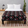 Ghostface Heart Plush Blanket
