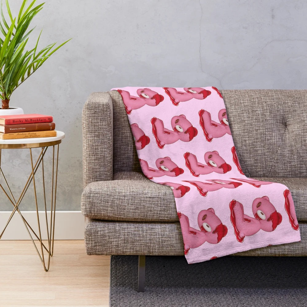 Gloomy Bear Plush Blanket - Soft and Cozy Anime-Inspired Throw