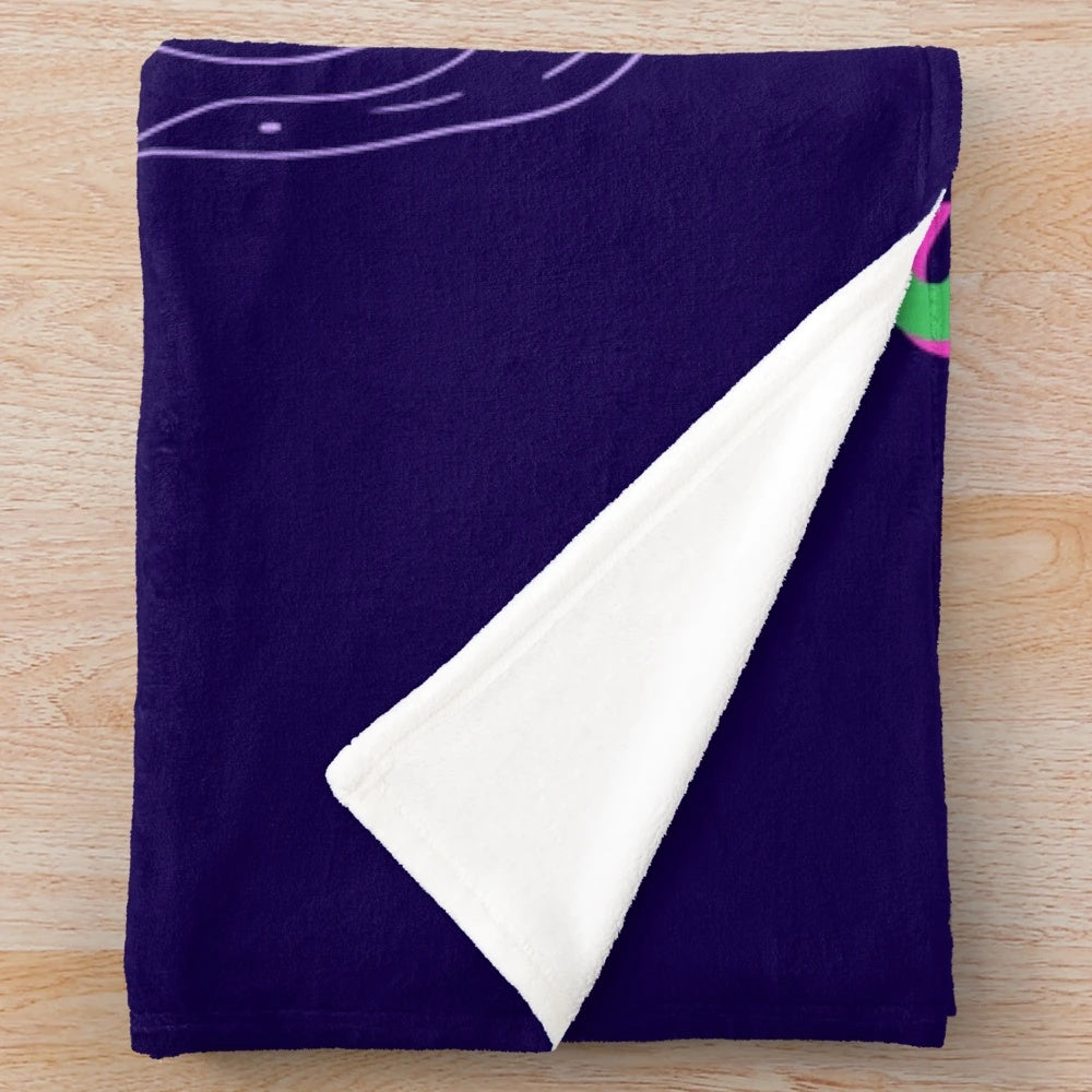 Spooky gynecologist plush blanket with a humorous medical theme
