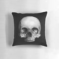 Decorative Half Skull Pillow with Sugar Skull Design