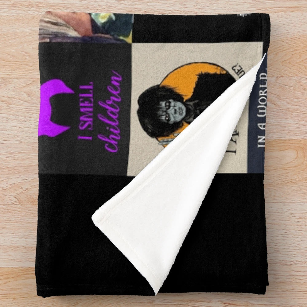 Hocus Pocus Plush Blanket with Sanderson Sisters' Designs