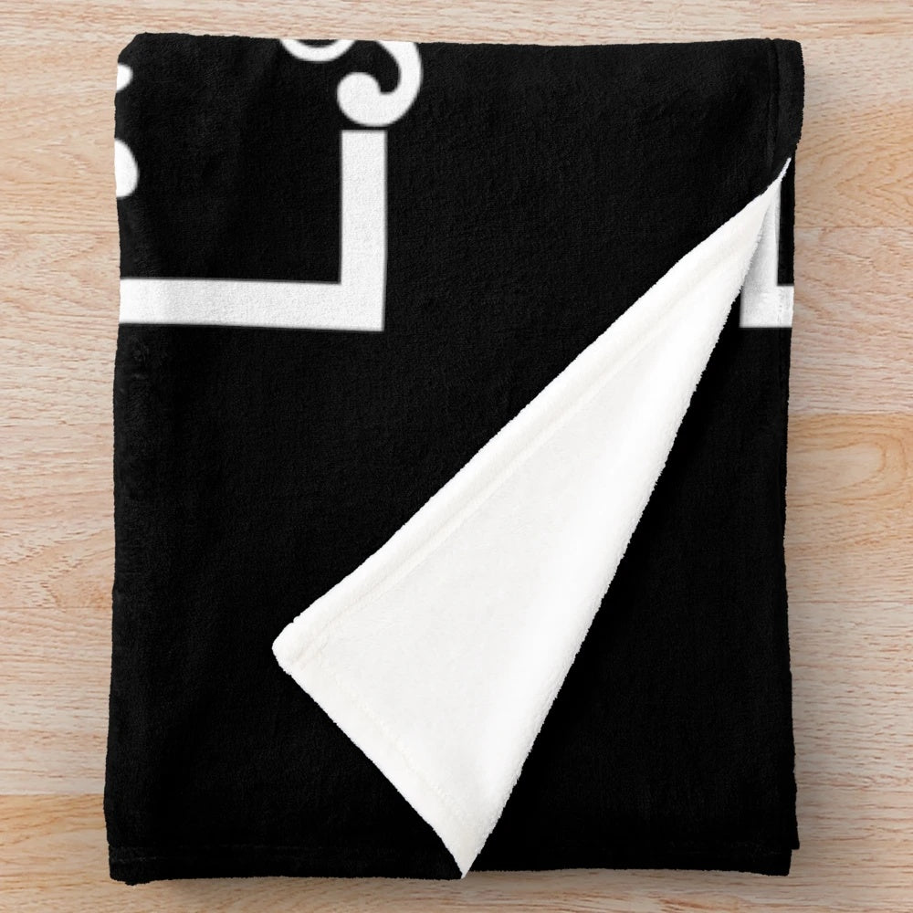 Spooky horror movie themed plush blanket