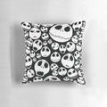 Jack Skellington, the beloved character from Tim Burton's The Nightmare Before Christmas, featured on a decorative pillow.