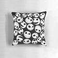 Jack Skellington pattern pillow with the iconic character from Tim Burton's "The Nightmare Before Christmas