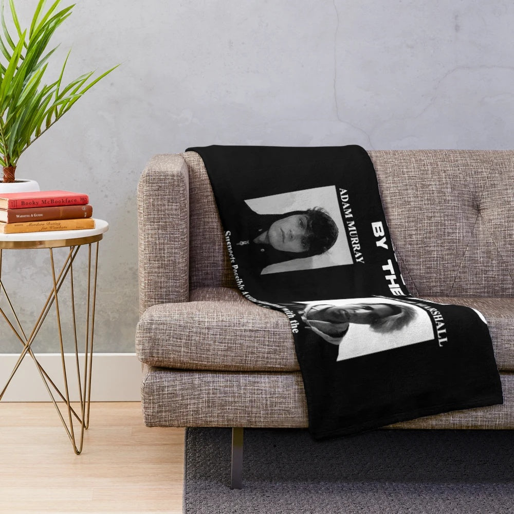 Creepy hooded figure plush blanket inspired by Mandela Catalogue Vol. 2