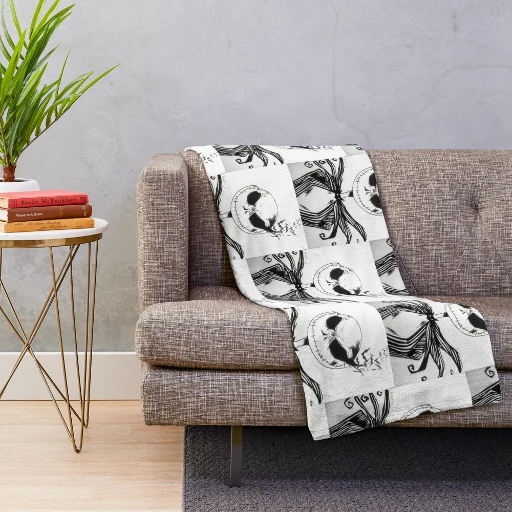 Jack Skellington Pumpkin King Plush Blanket