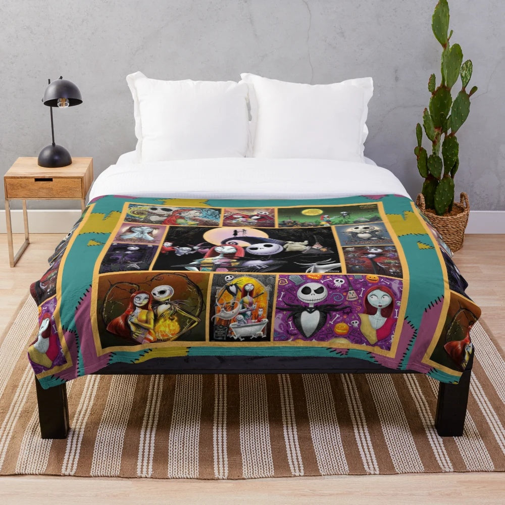 Nightmare Before Christmas Plush Blanket featuring Jack Skellington