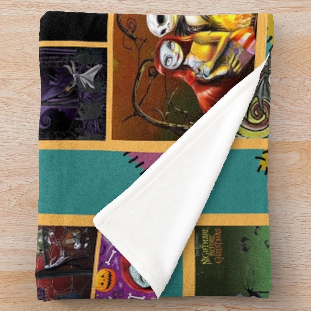 Nightmare Before Christmas Plush Blanket featuring Jack Skellington
