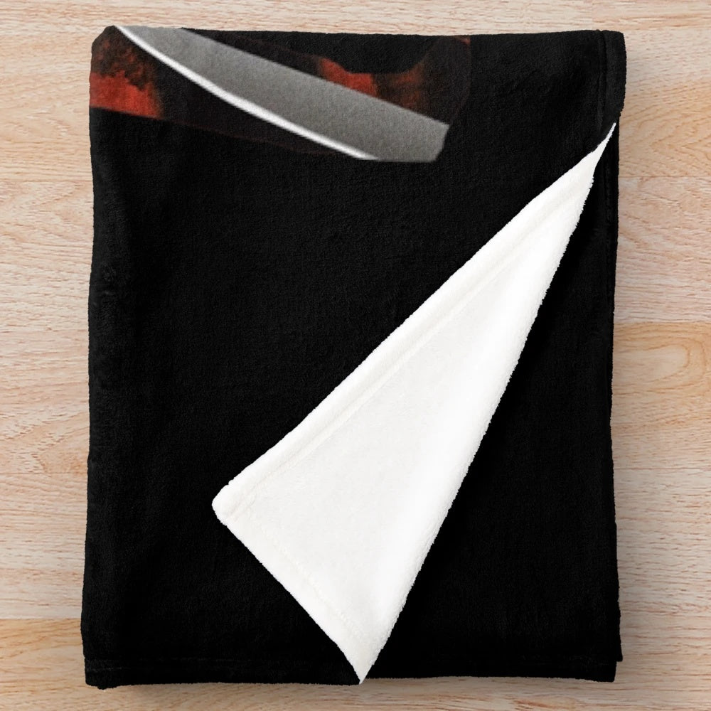 Nightmare-themed plush blanket