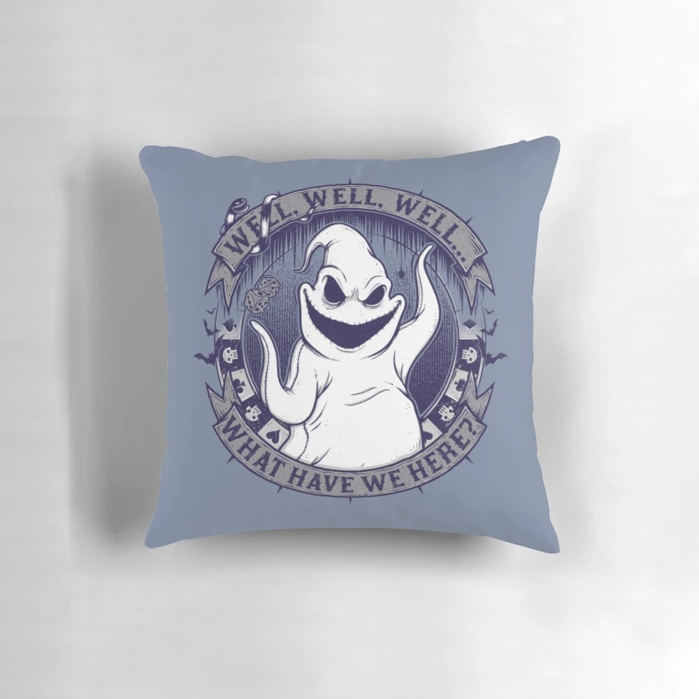 Oogie Boogie pillow from The Nightmare Before Christmas, featuring the iconic villain character