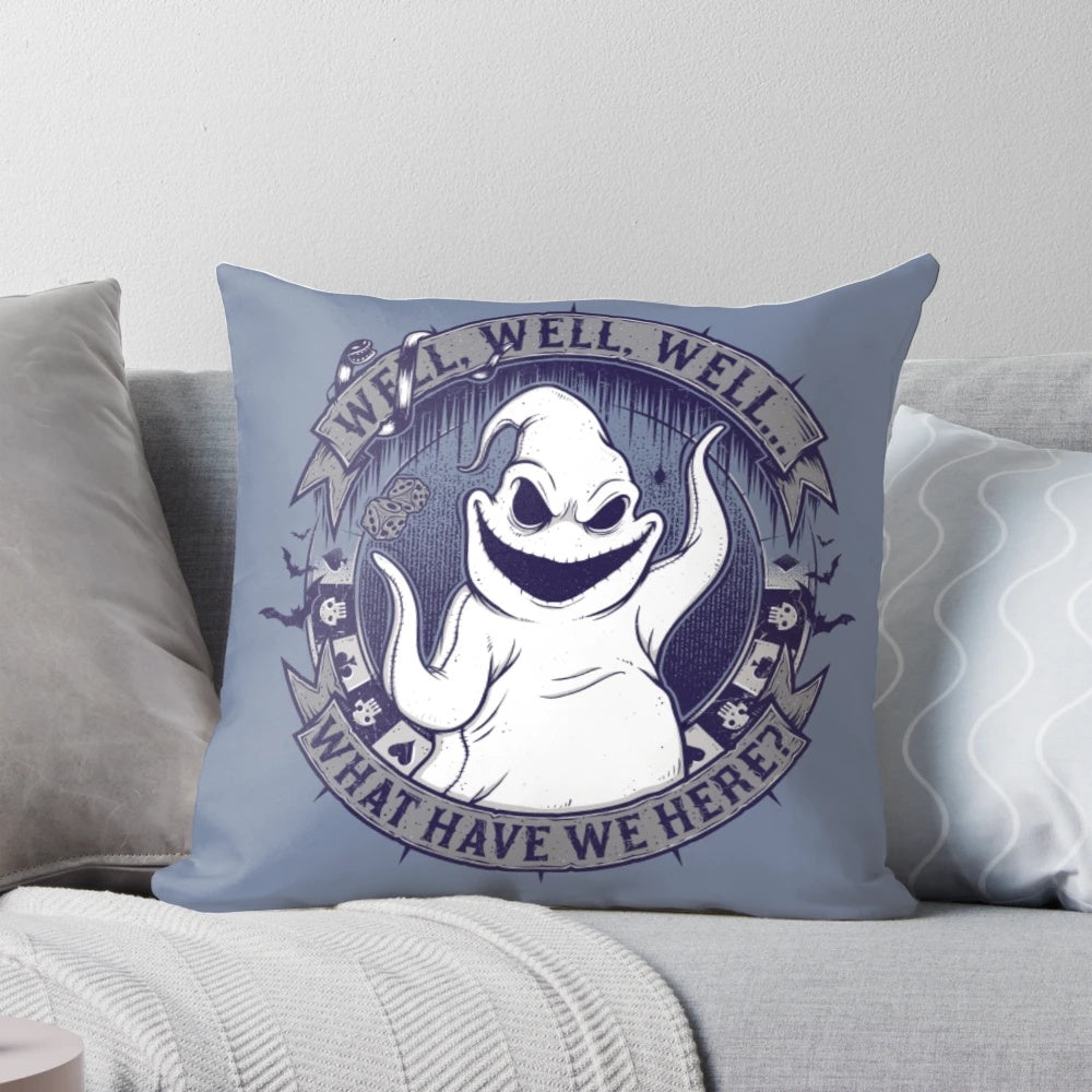 Oogie Boogie pillow from The Nightmare Before Christmas, featuring the iconic villain character