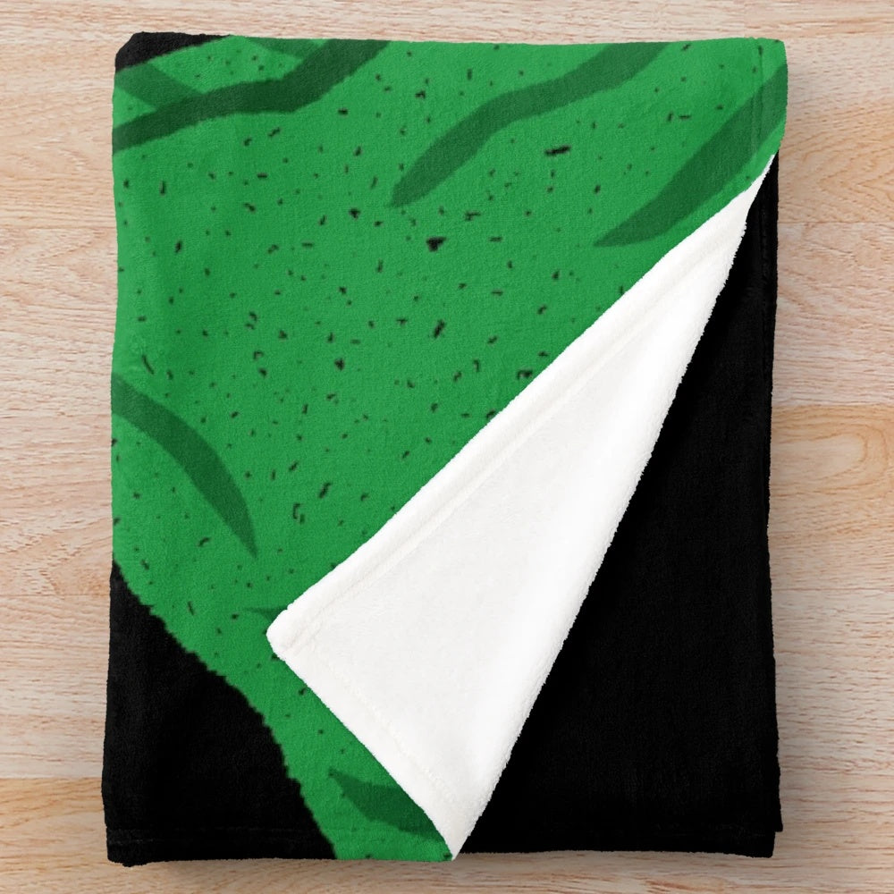 Oogie Boogie, the villainous boogeyman from The Nightmare Before Christmas, depicted on a plush blanket