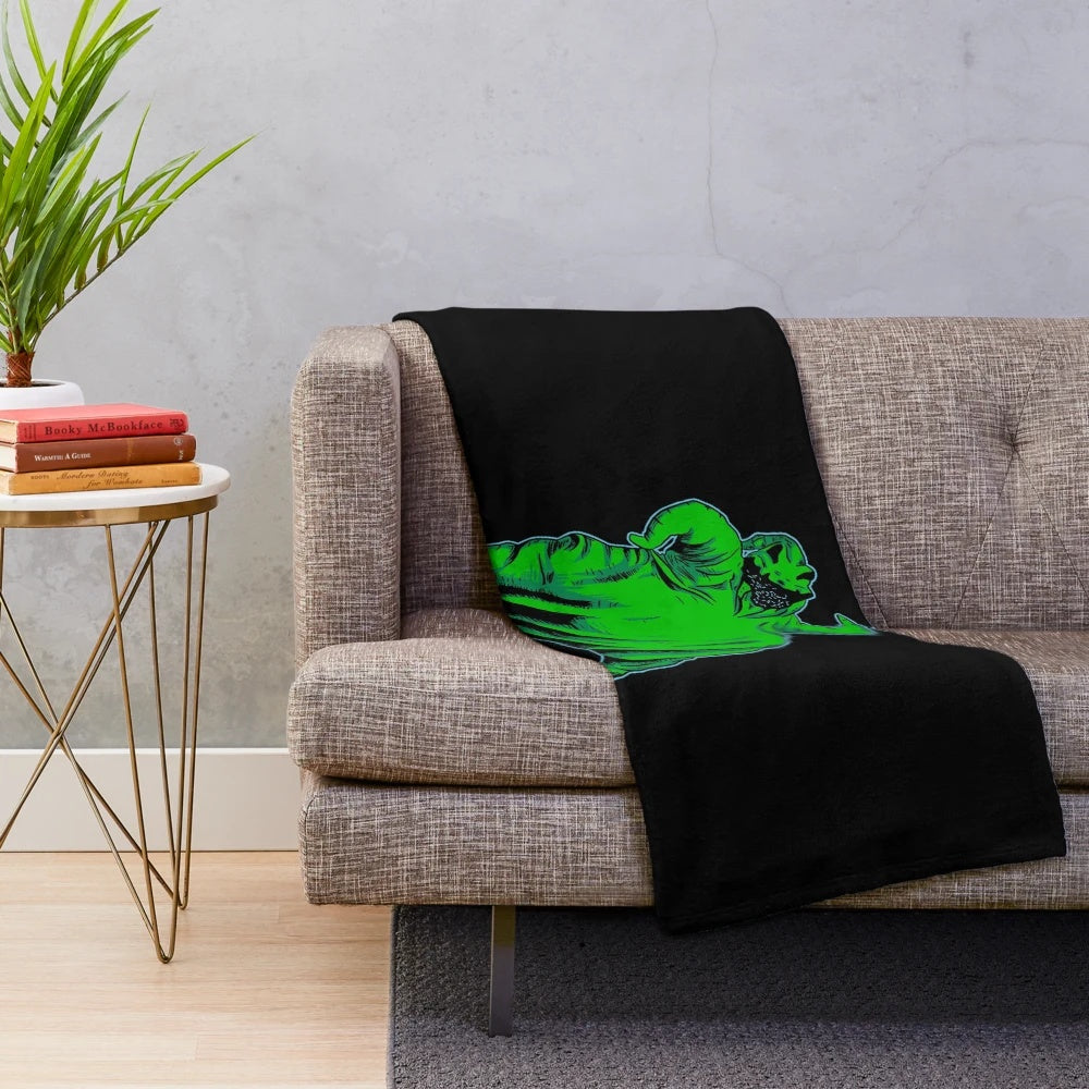 Oogie Boogie Plush Blanket featuring the iconic Nightmare Before Christmas character