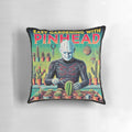 Image of a Pinhead Pillow from the Hellraiser horror franchise, perfect for adding a touch of terror to your garden or Halloween decorations.