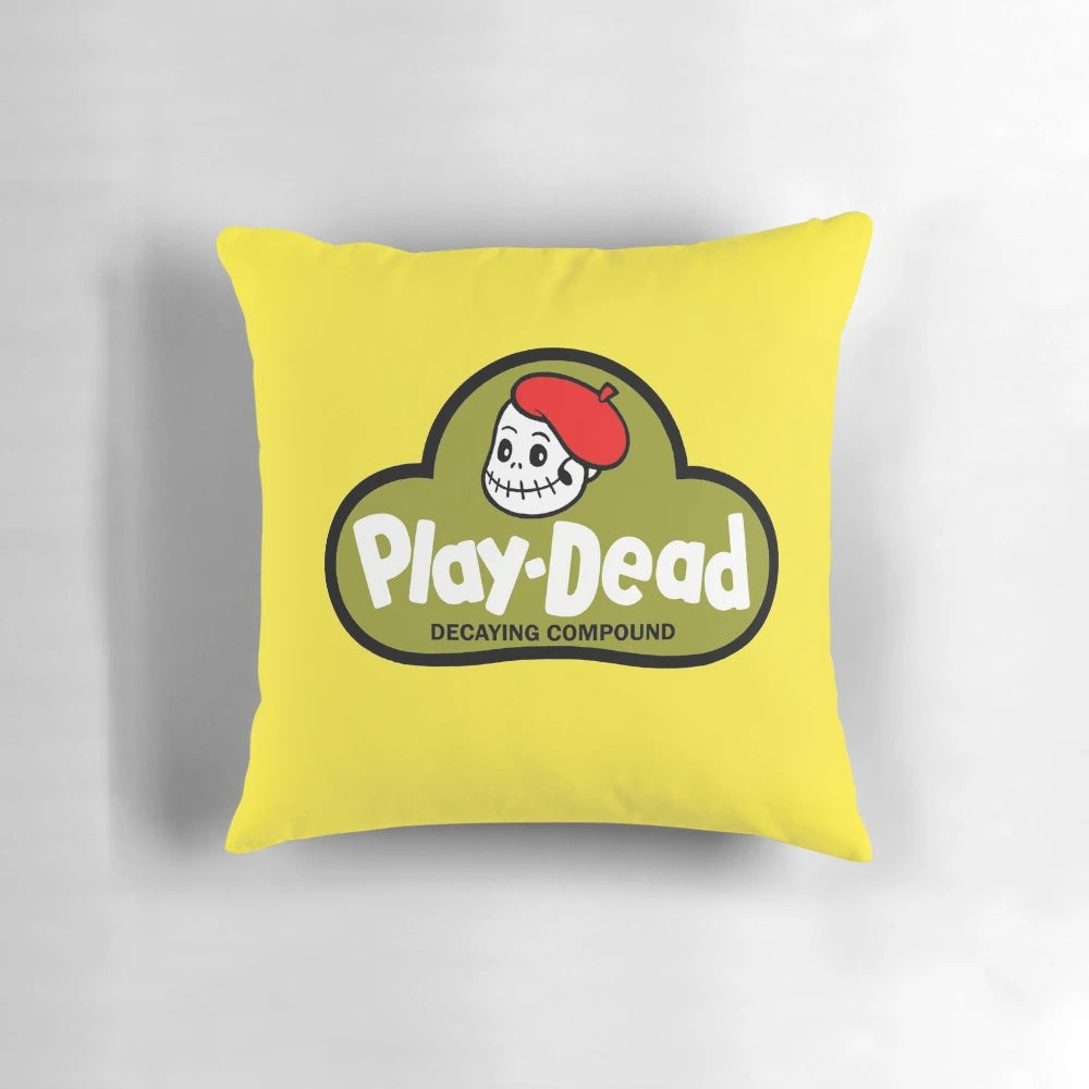 A creepy and realistic zombie-themed pillow designed by artist Phil Postma