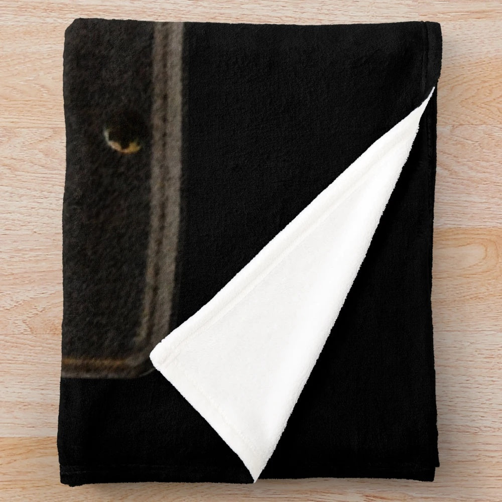 Cozy plush blanket featuring horror movie-inspired design