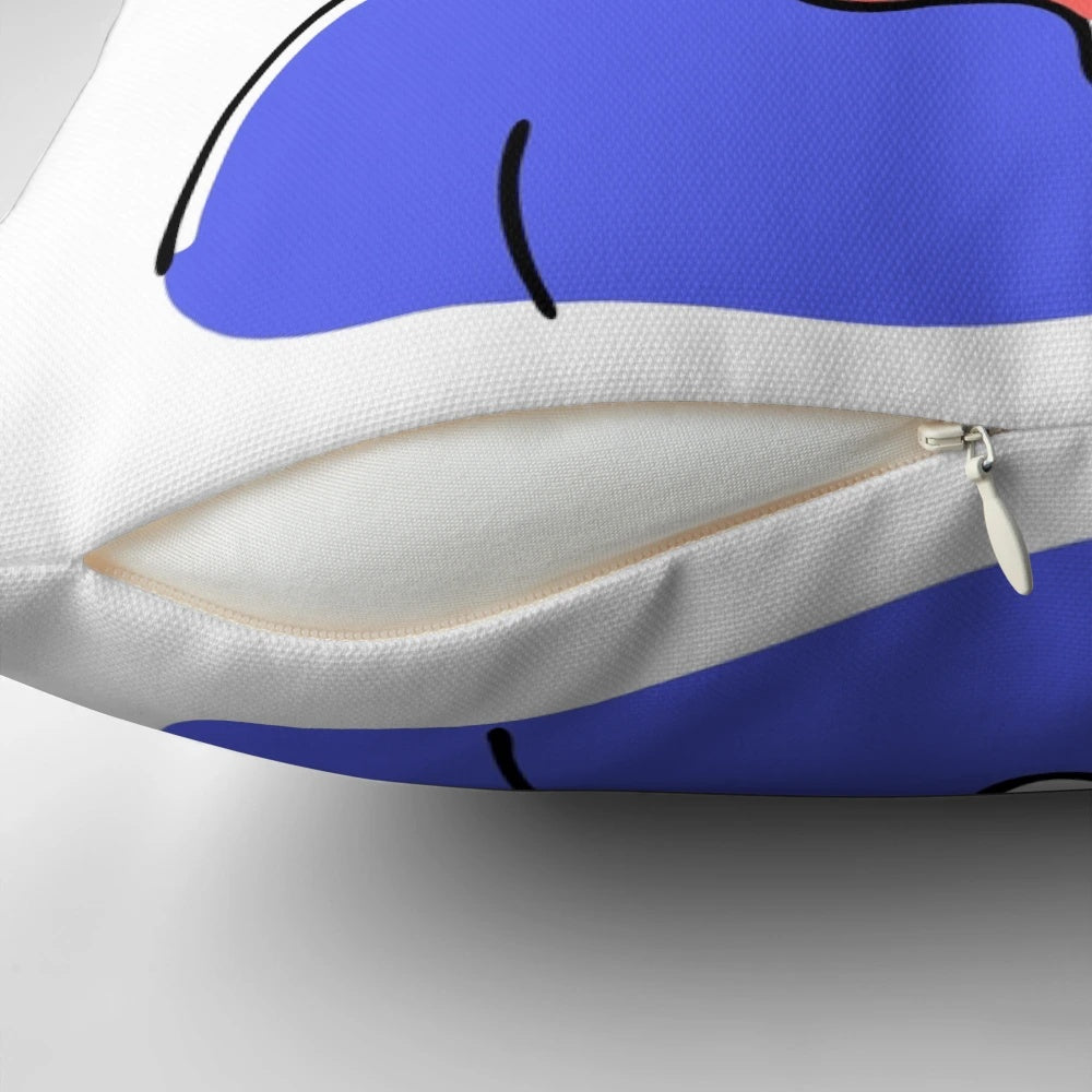A Christmas-themed zombie pillow with a humorous, sarcastic design