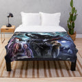 Scream-inspired plush blanket