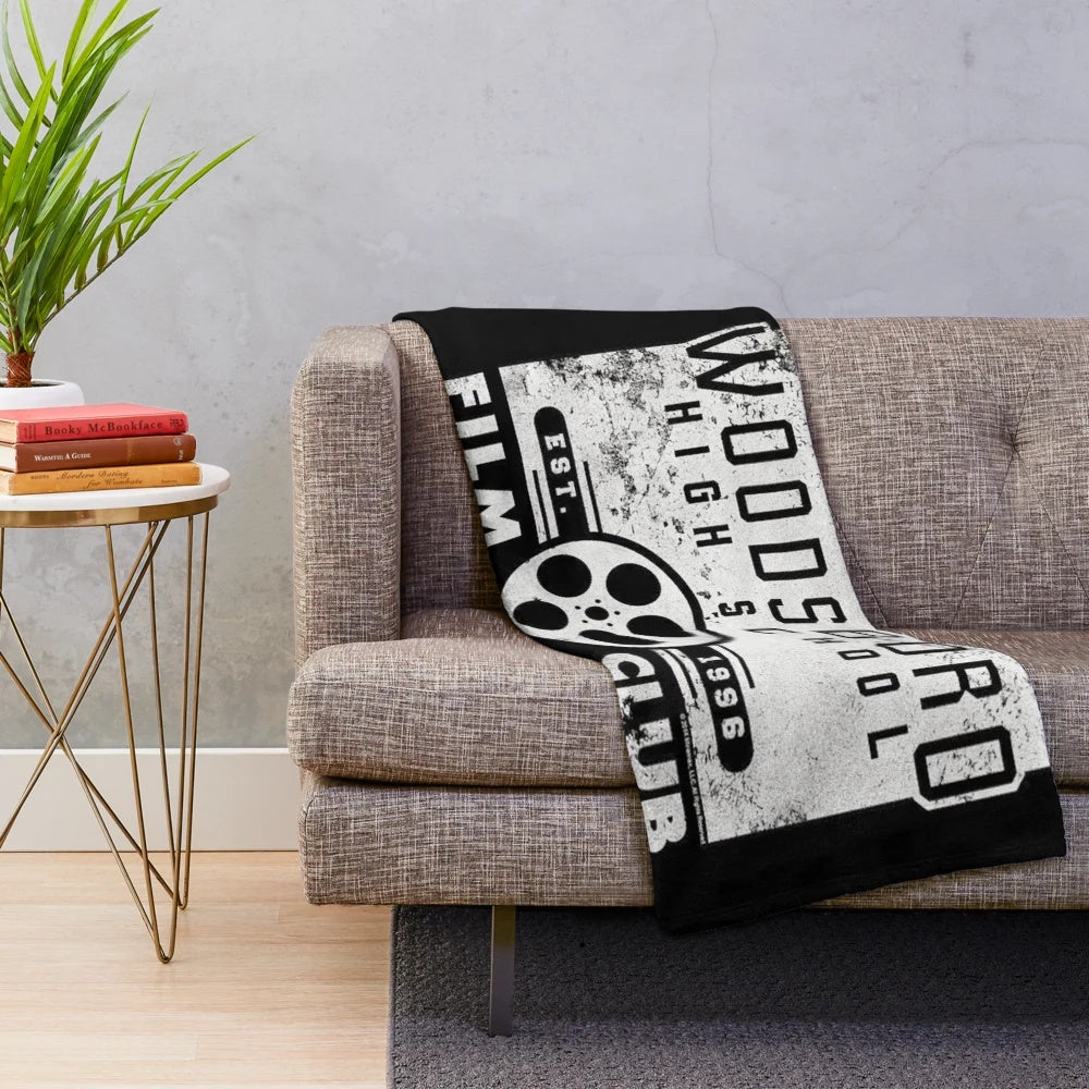 Ghostface-inspired plush blanket for Scream horror movie fans
