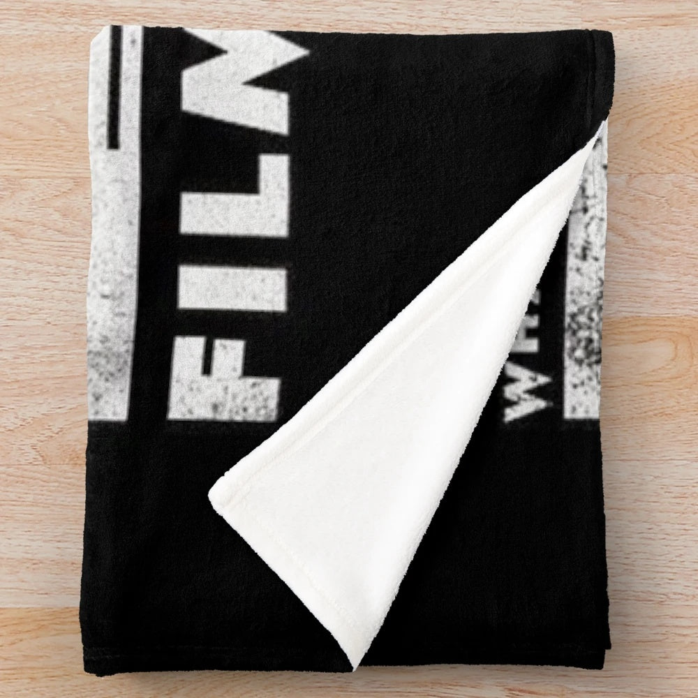 Ghostface-inspired plush blanket for Scream horror movie fans