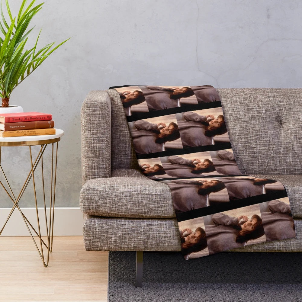 Ghostface-themed plush blanket for Scream movie fans