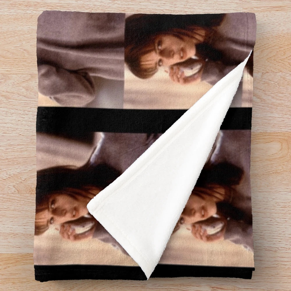 Ghostface-themed plush blanket for Scream movie fans