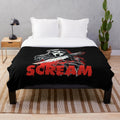 Scream movie inspired plush blanket