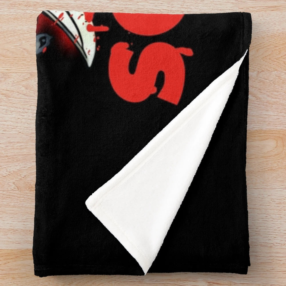 Scream movie inspired plush blanket